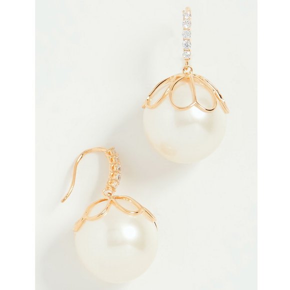 NWT Kate Spade Faux Pearl Earring - Picture 4 of 7